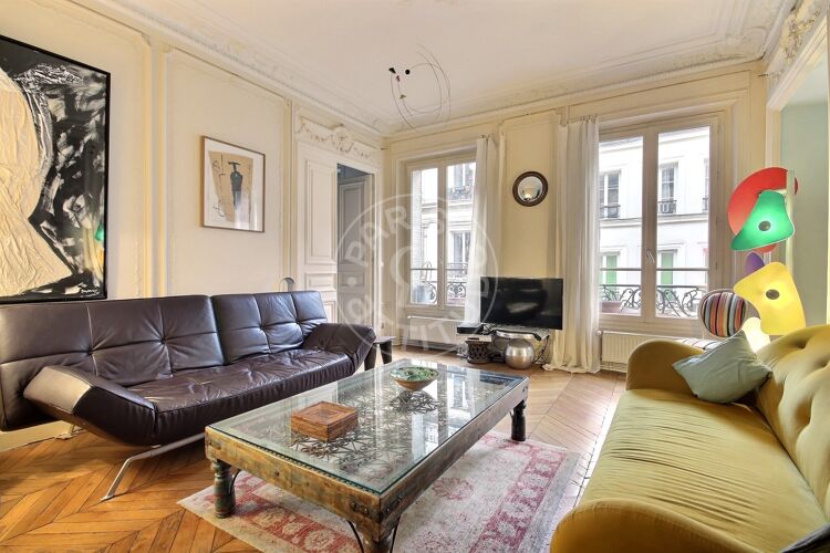 Salon - 2 chambres meublé - Paris 75003 - 13605