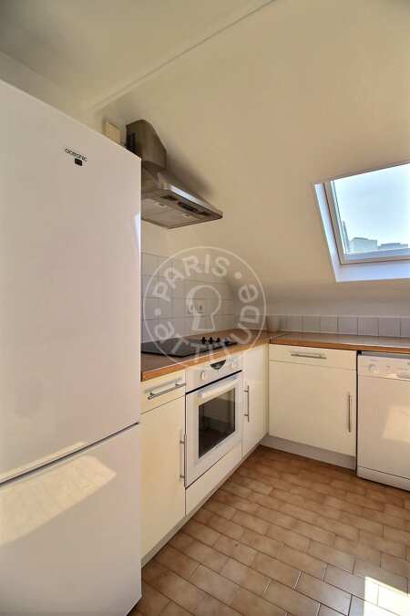 Cozinha Apartamento mobilado - 60m²  - 3 quartos - Courbevoie