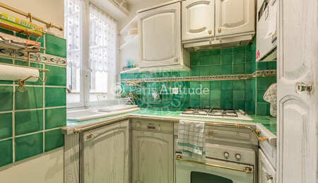Kitchen Furnished apartment - 72m²  - 1 bedroom - Trocadéro - Paris