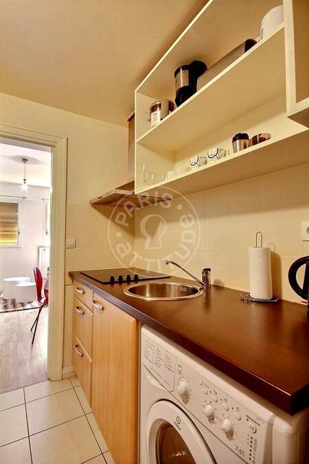 Cuisine Studio meublé - 23m²  - Ecole Militaire / Unesco / Duroc - Paris