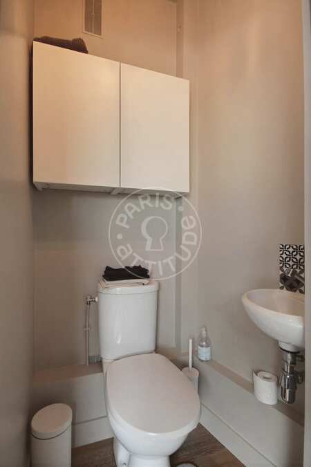 WC Apartamento mobilado - 25m²  - 1 quarto - Châtelet - Paris