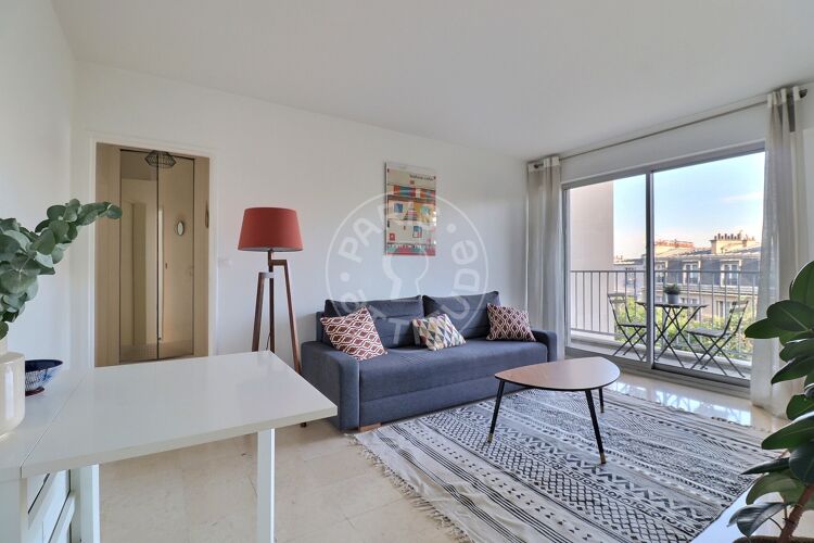 Salón - 1 dormitorio amueblado - París 75018 - 13623