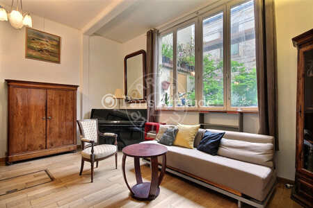 Salon Loft meublé - 48m²  - 1 chambre - Place d'Italie - Paris
