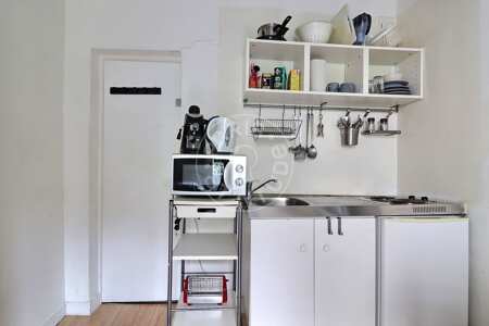 Kitchen Furnished studio - 14m²  - Oberkampf - Paris