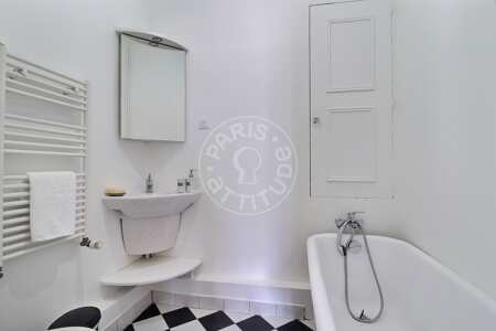 Casa de banho Quitinete mobilado - 20m²  - Parc Monceau - Paris