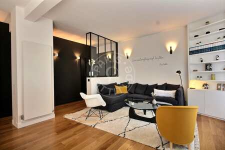 Salón Piso amueblado - 73m²  - 2 dormitorios - Auteuil - París