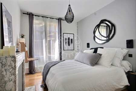 Dormitorio Piso amueblado - 73m²  - 2 dormitorios - Auteuil - París