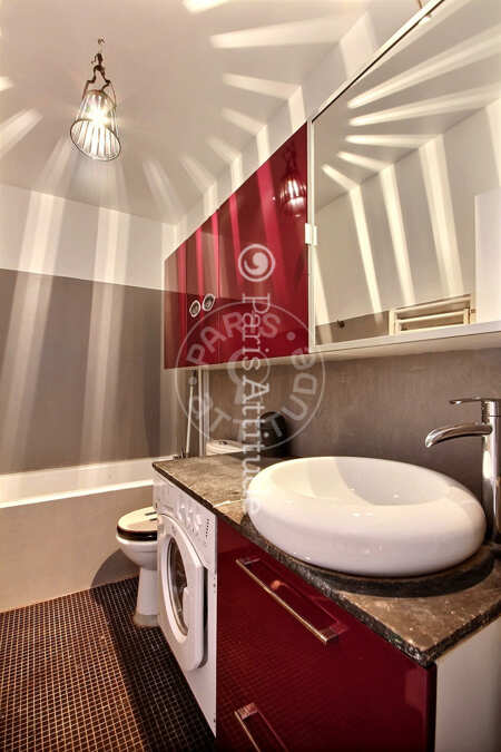 Casa de banho Quitinete mobilado - 30m²  - Plaisance / Pernety - Paris