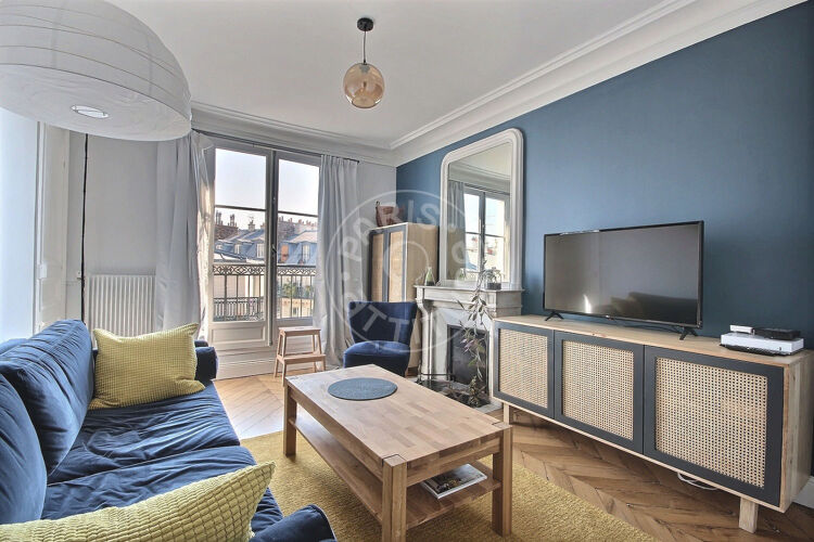 Living room - Furnished 1 bedroom - Paris 75004 - 13653