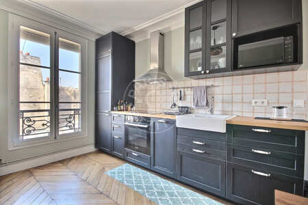 Cucina Appartamento arredato - 47m²  - 1 locale - Saint-Paul - Parigi