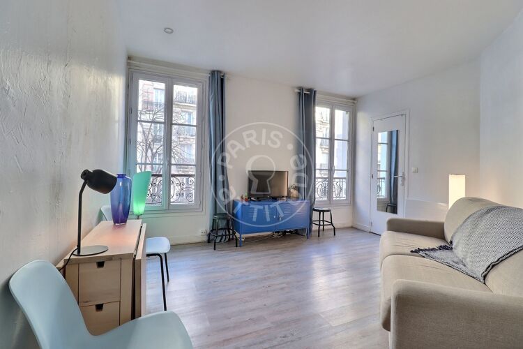 Salón - Estudio amueblado - París 75020 - 13656