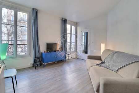 Salón Estudio amueblado - 21m²  - Gambetta - París