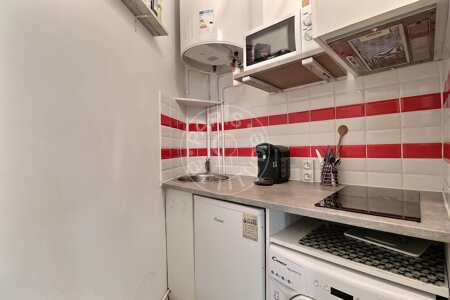 Cocina Estudio amueblado - 21m²  - Gambetta - París