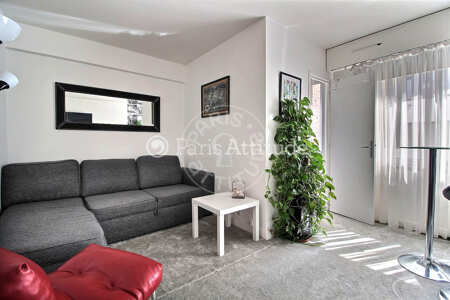 Salon Studio meublé - 23m²  - Guy Môquet - Paris