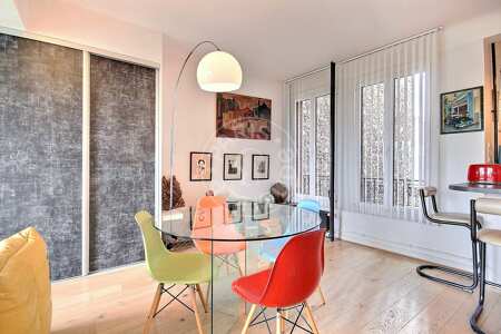 Sala de jantar Apartamento mobilado - 65m²  - 1 quarto - Asnières-sur-Seine