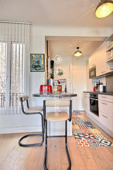 Cozinha Apartamento mobilado - 65m²  - 1 quarto - Asnières-sur-Seine