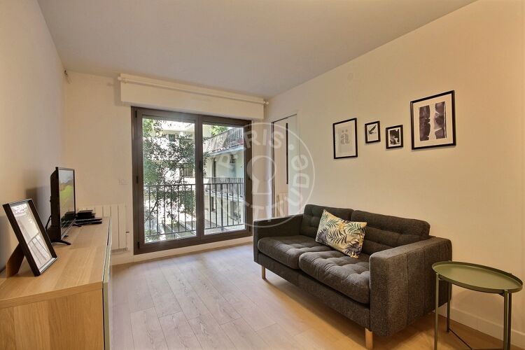 Living room - Furnished 1 bedroom - Paris 75013 - 13676