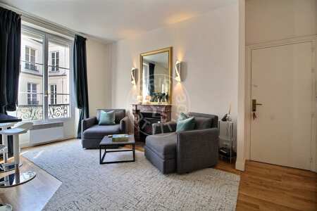 Salon Appartement meublé - 44m²  - 1 chambre - Ledru-Rollin - Paris