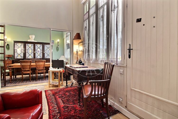 Living room - Furnished 1 bedroom - Paris 75017 - 13689