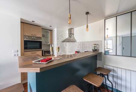Cucina Appartamento arredato - 28m²  - 1 locale - Place des Vosges - Parigi