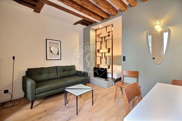 Salon - Studio alcove meublé - Paris 75001 - 13691