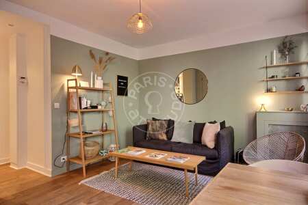 Living room Furnished apartment - 35m²  - 1 bedroom - La Muette / Bois de Boulogne - Paris