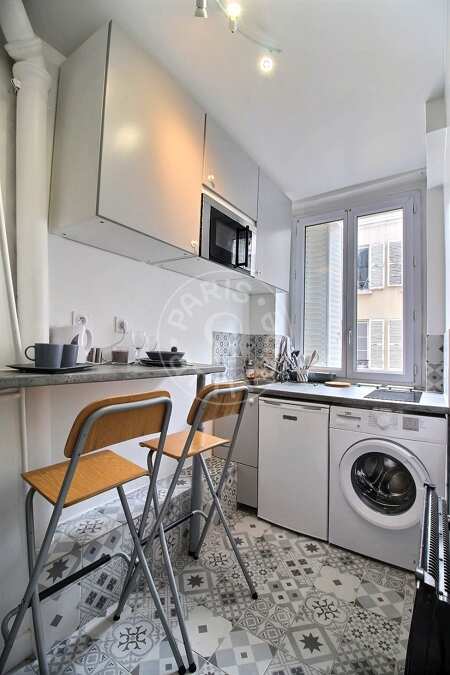 Cucina Monolocale arredato - 17m²  - Montmartre / Place des Abbesses - Parigi