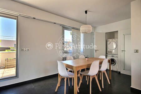 Dining room Furnished duplex - 120m² - 3 bedrooms - Issy-les-Moulineaux