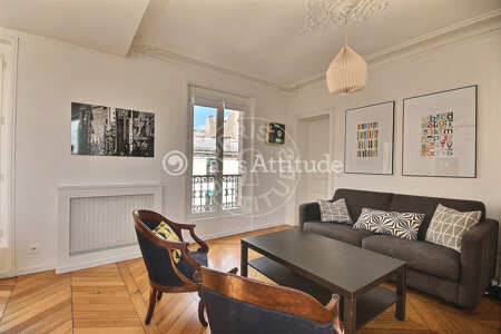 Wohnzimmer Möblierte wohnung - 57m²  - 2 Zimmer - Montmartre / Place des Abbesses - Paris