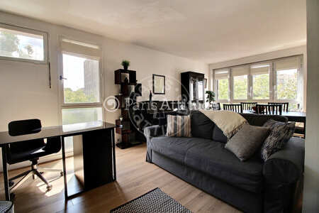 Living room Furnished apartment - 64m²  - 2 bedrooms - Montrouge