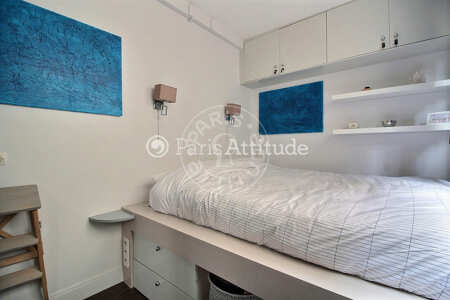 Bedroom Furnished apartment - 40m²  - 1 bedroom - Strasbourg Saint-Denis - Paris