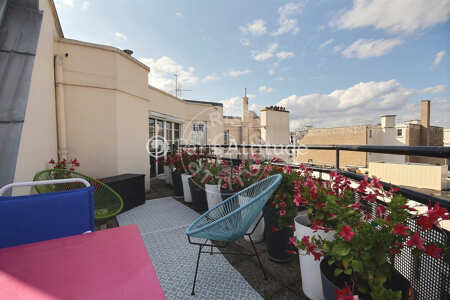 Terrace Furnished studio - 22m² - Auteuil - Paris