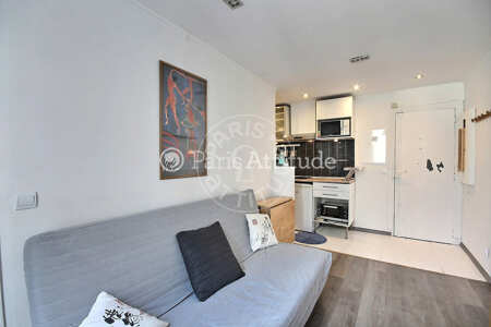 Sala Apartamento mobilado - 30m²  - 1 quarto - Batignolles - Paris