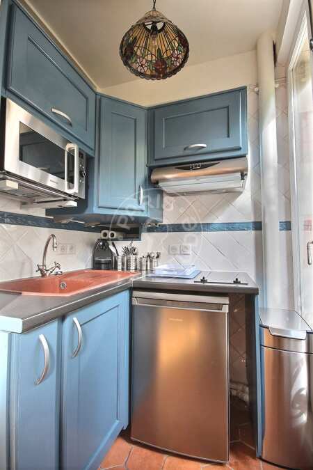 Cucina Appartamento arredato - 37m²  - 1 locale - Jules Joffrin - Mairie du 18ème - Parigi