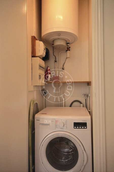 Lavanderia Appartamento arredato - 37m²  - 1 locale - Jules Joffrin - Mairie du 18ème - Parigi
