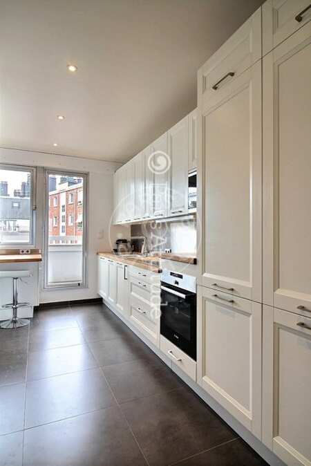 Cozinha Apartamento mobilado - 97m²  - 2 quartos - Motte-Piquet Grenelle - Paris