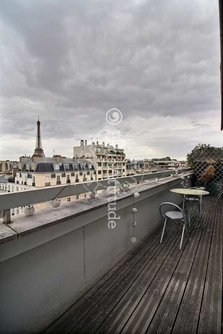 Terraço Apartamento mobilado - 97m²  - 2 quartos - Motte-Piquet Grenelle - Paris