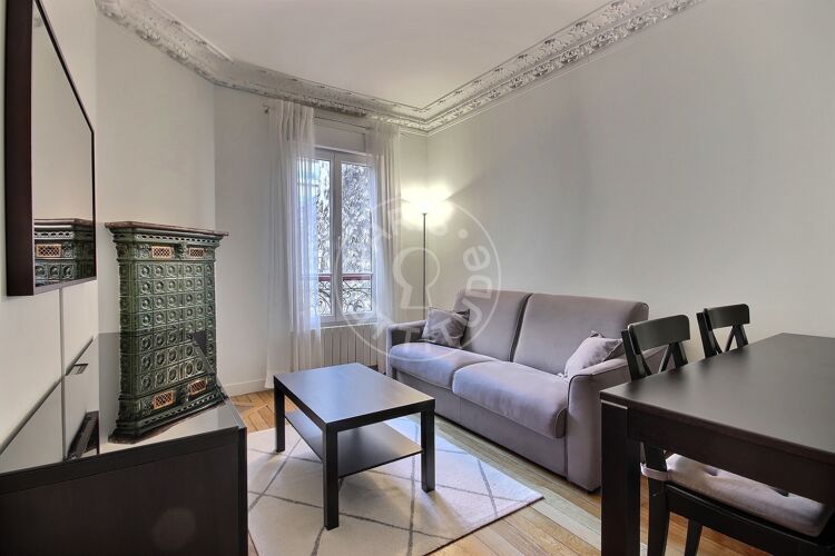 Living room - Furnished 1 bedroom - Paris 75011 - 13727