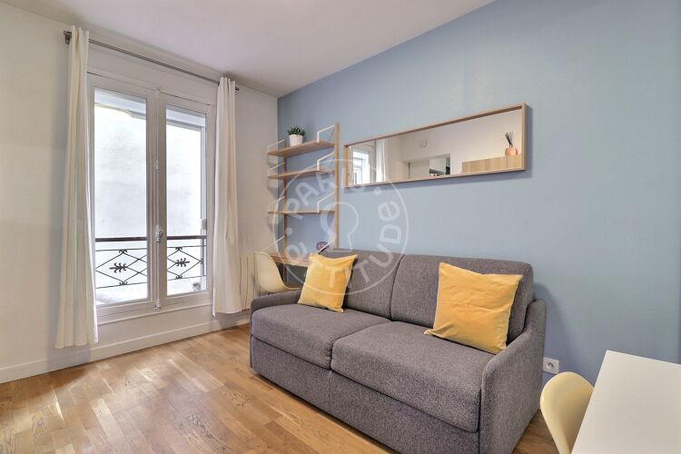 Living room - Furnished studio - Paris 75011 - 13731