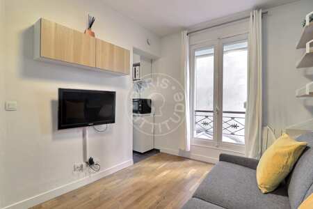 Salon Studio meublé - 17m²  - Oberkampf - Paris