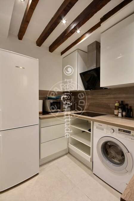 Kitchen Furnished apartment - 64m² - 2 bedrooms - Invalides - Paris