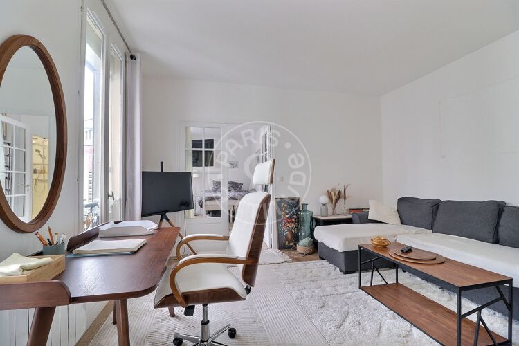 Wohnzimmer - Möblierte 1 Zimmer - Paris 75015 - 13746