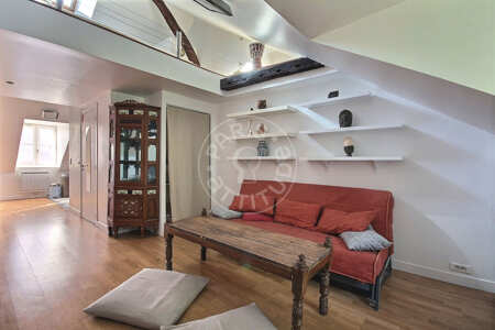 Salon Studio alcove meublé - 35m²  - Canal de l'Ourcq - Paris
