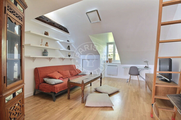 Salotto - Mansardato arredato - Parigi 75019 - 13747