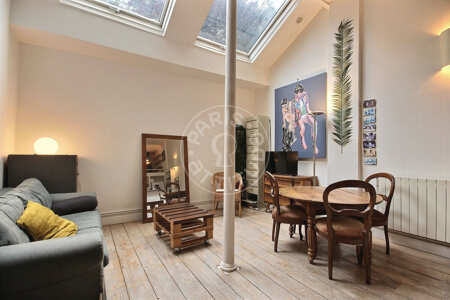 Salotto Loft arredato - 64m²  - 2 locali - Oberkampf - Parigi