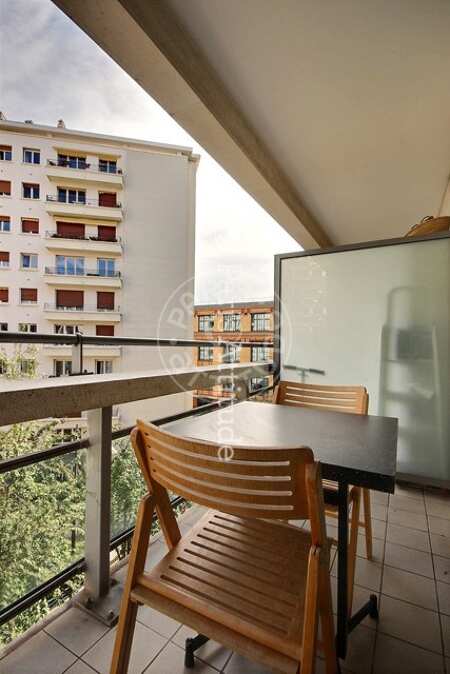 Balcon Appartement meublé - 50m²  - 1 chambre - Parc André Citroën - Paris