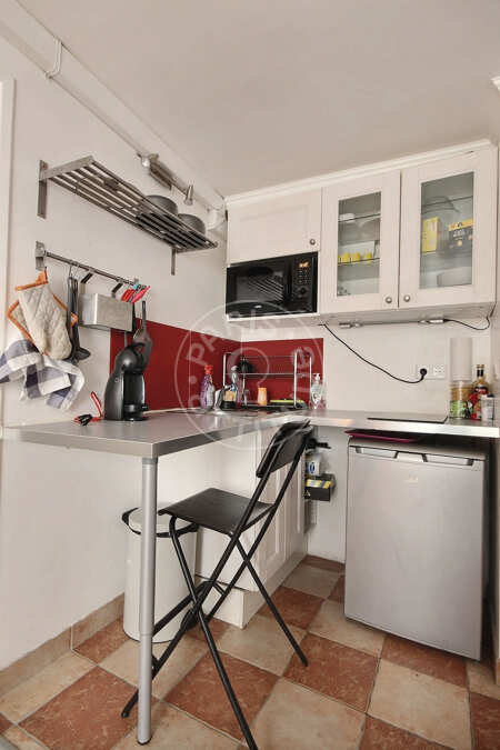 Cuisine Appartement meublé - 29m²  - 1 chambre - Bastille - Paris