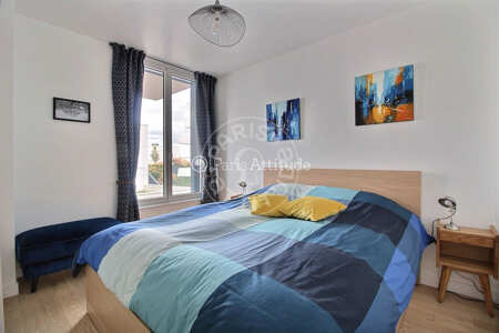 Bedroom Furnished apartment - 46m²  - 1 bedroom - Batignolles - Paris