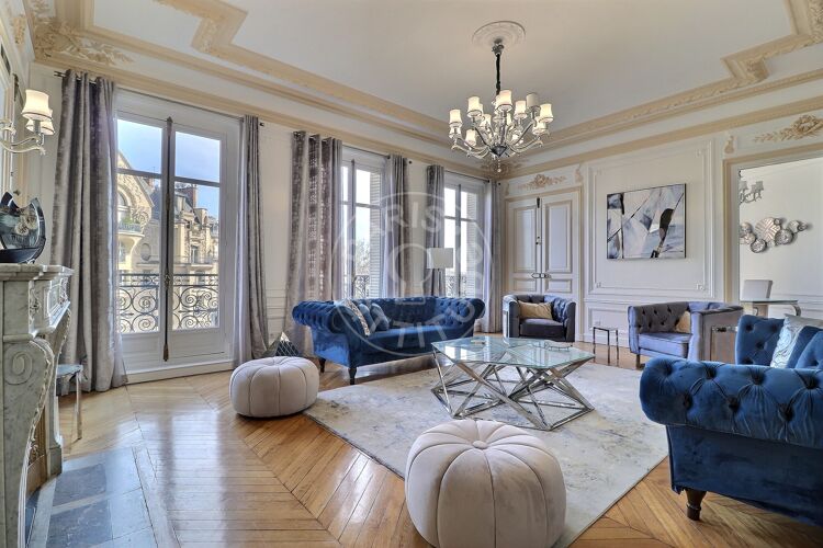 Wohnzimmer - Möblierte 4 Zimmer - Paris 75016 - 13765