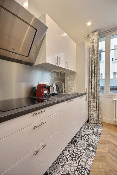 Cuisine Appartement meublé - 29m²  - 1 chambre - Poissonnière - Paris